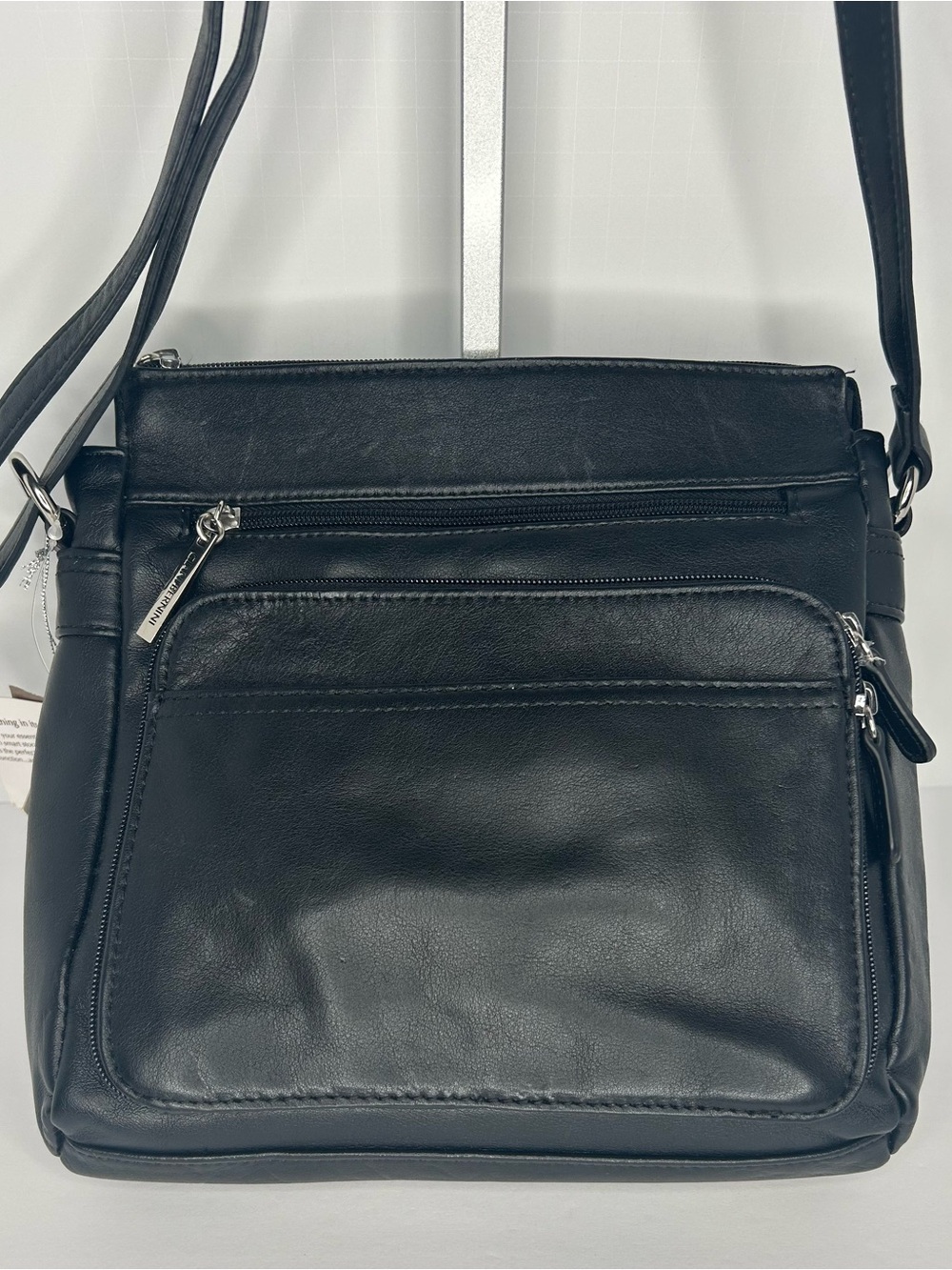 Giani Bernini Nappa Front zip Crossbody Bag